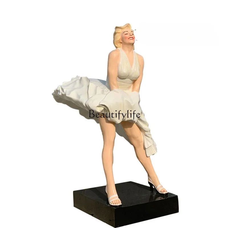 

55painted model figure sculpture outdoor square shopping mall park landscape floor ornament