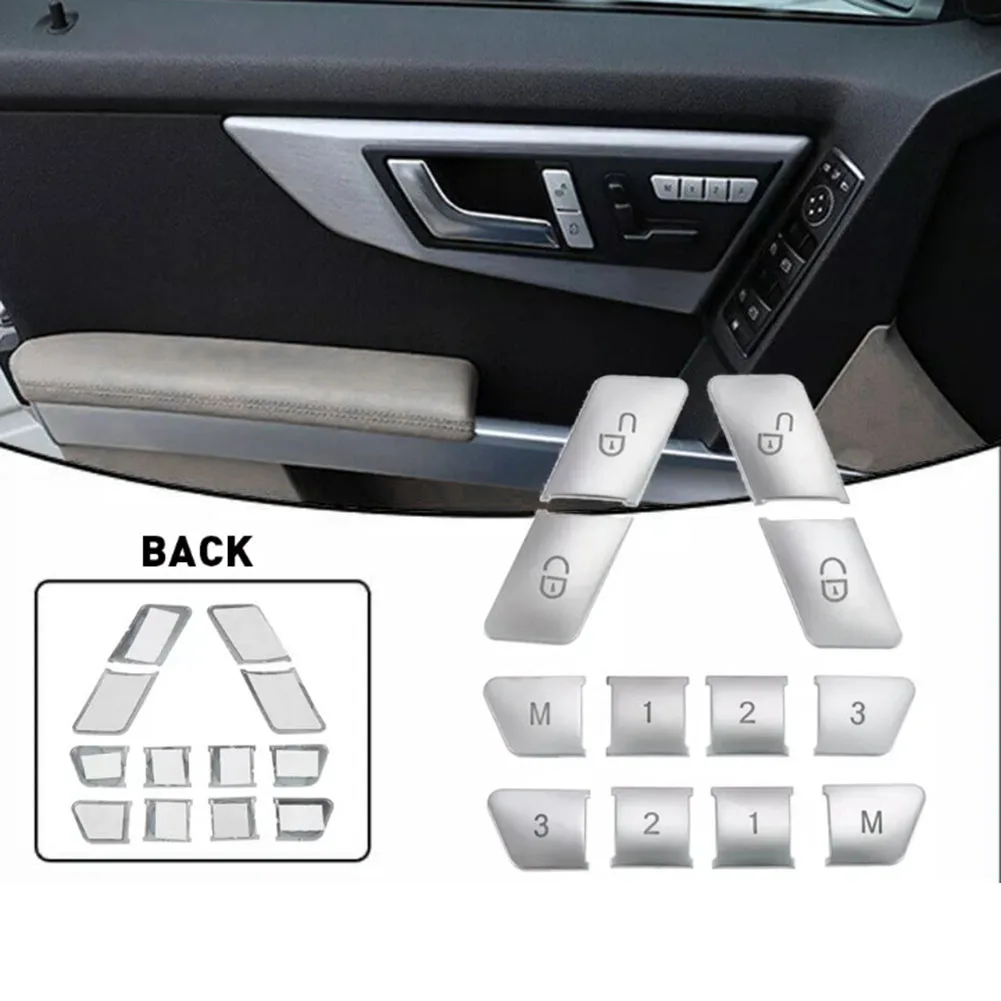 Add a Touch of Luxury to Your For Benz with Chrome Plated Door Seat Lock Switch Cover A B C E CLA CLS GLA GLK ML