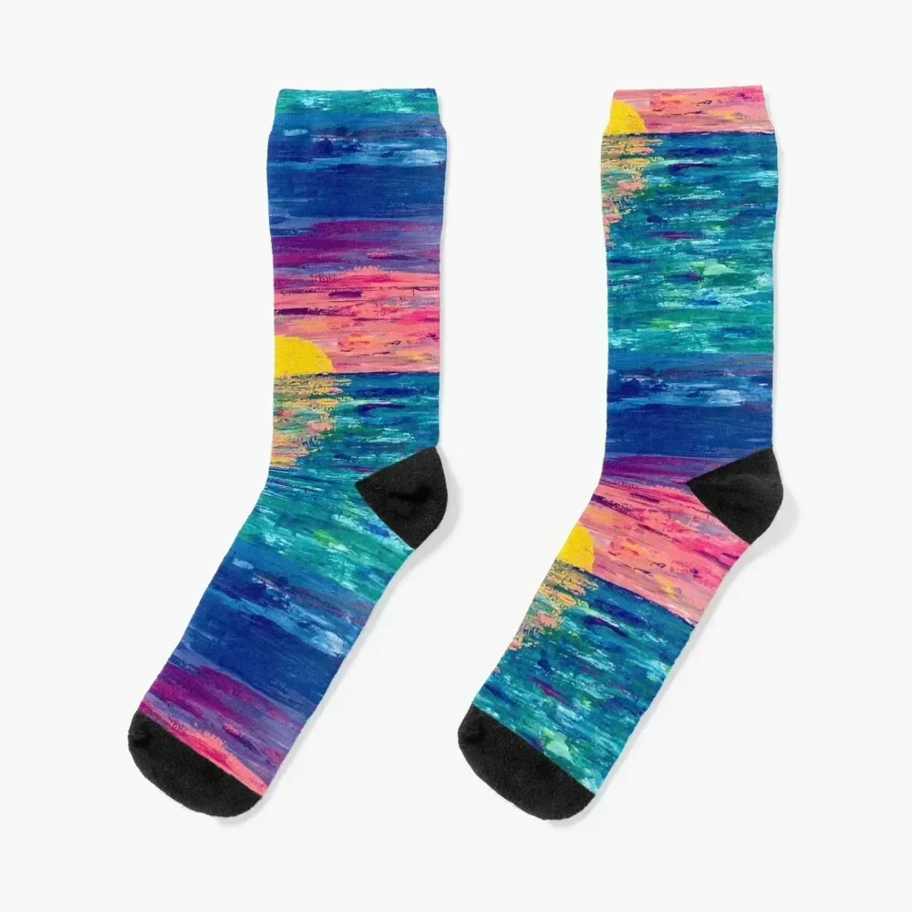 Sunrise, Sunset Socks warm winter basketball Women's Socks Men's