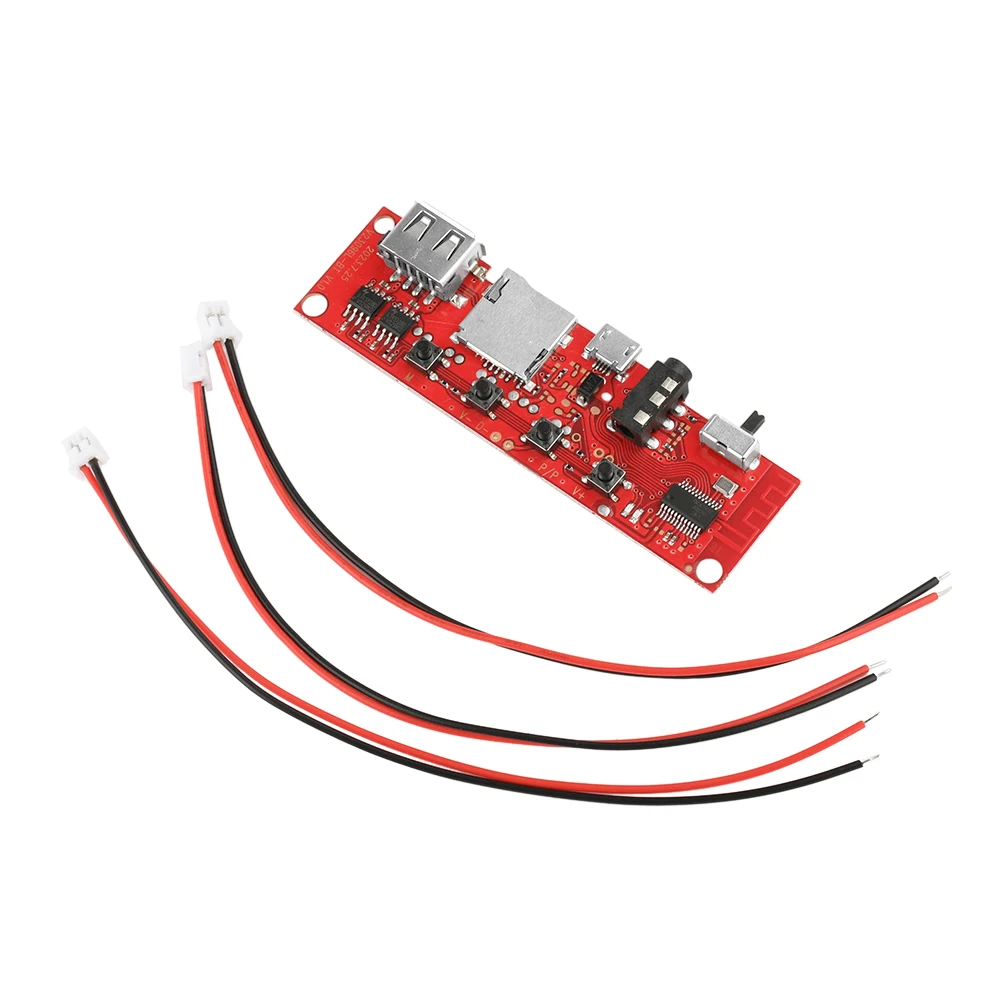 Multifunctional Bluetooth Audio Circuit Board Bluetooth Module Amplifier Board Micro USB 5V DIY Bluetooth Module with LED Light