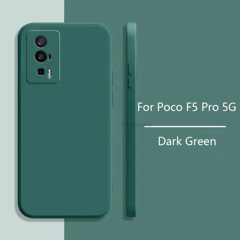Flüssige Silikonhülle für Xiaomi POCO F5 Pro Cover Matte Case Poco F5 Pro 5G Soft Procect Cover Fundas – Detail 3
