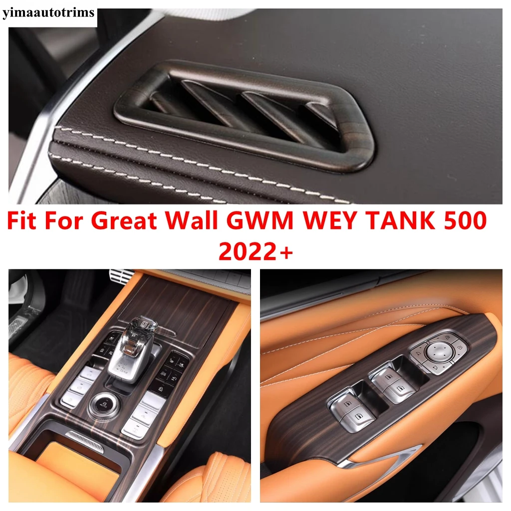 

Window Lift Button / Gear Shift Panel / Dashboard Air AC Vent Cover Trim Accessories For Great Wall GWM WEY TANK 500 2022 - 2024