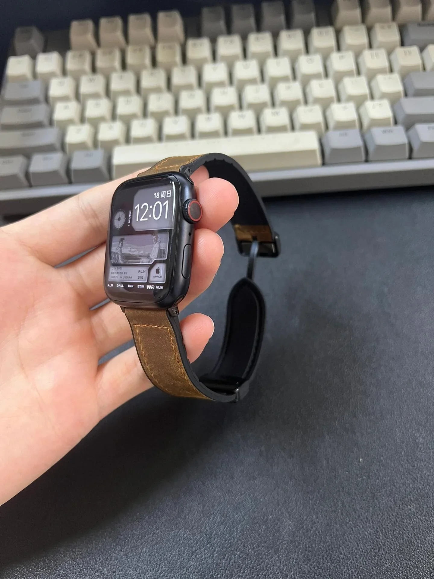 

Superior Magnetic Leather loop For Apple Watch band women Series 10/9/8/7/6/5/4/3/2/1 38mm 40mm 41mm 42mm 44mm 45mm 46mm Strap