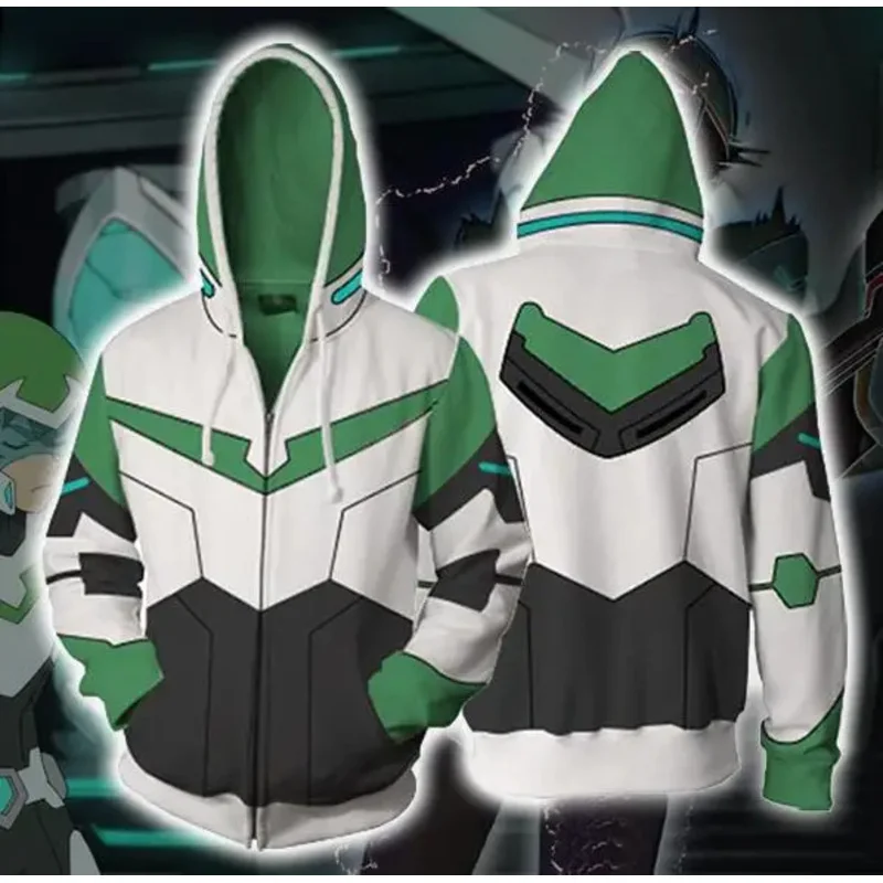 Voltron Legendary Defender Lance Cosplay disfraz Lance chaqueta con capucha para disfraces de Halloween hombres mujeres Anime Sudadera con capucha de talla grande UY120