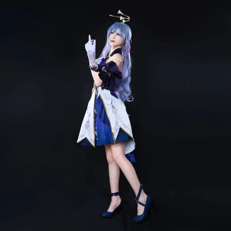 متوفر XS-2XL روبن تأثيري حلي هونكاي ستار السكك الحديدية شعر مستعار تأثيري أحذية لعبة ملابس حفلات الهالوين للنساء