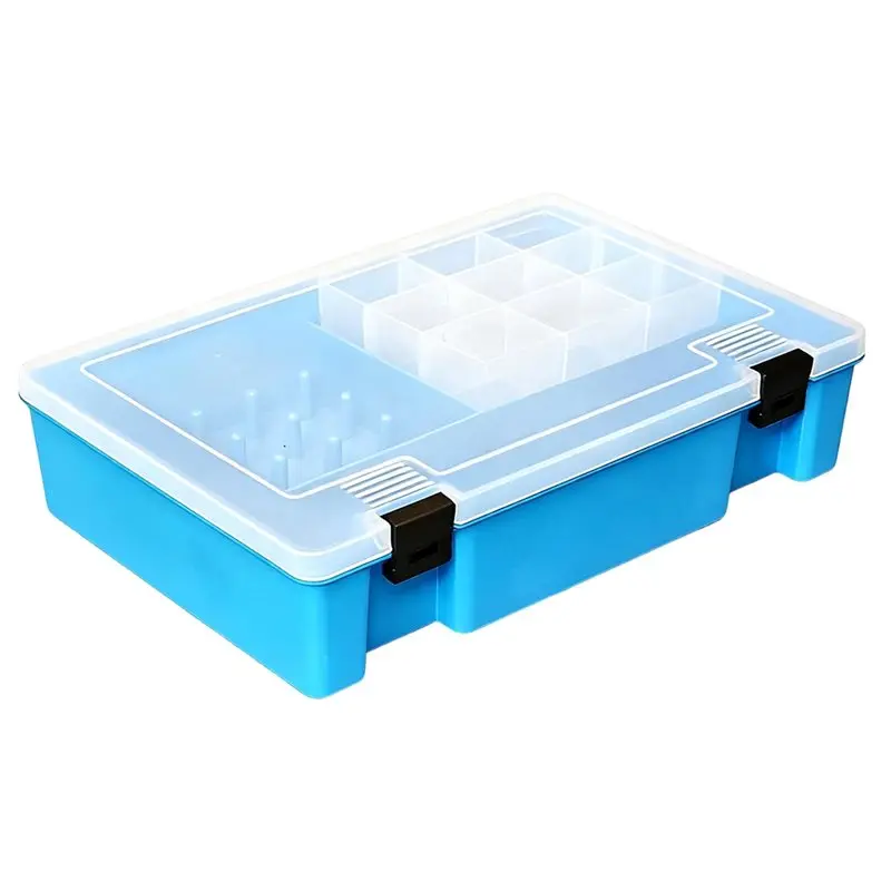 

Sewing Threads Box Bobbins Storage Case Transparent Spool Organizer Household DIY Sewing Transparent Needle Spool Organizer-[Too