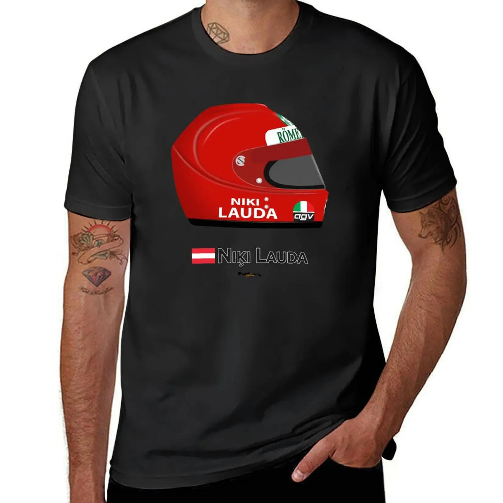 

Niki Lauda - 1976 AGV Helmet T-Shirt anime shirt Personalized t-shirt cute clothes funny costumes mens clothes