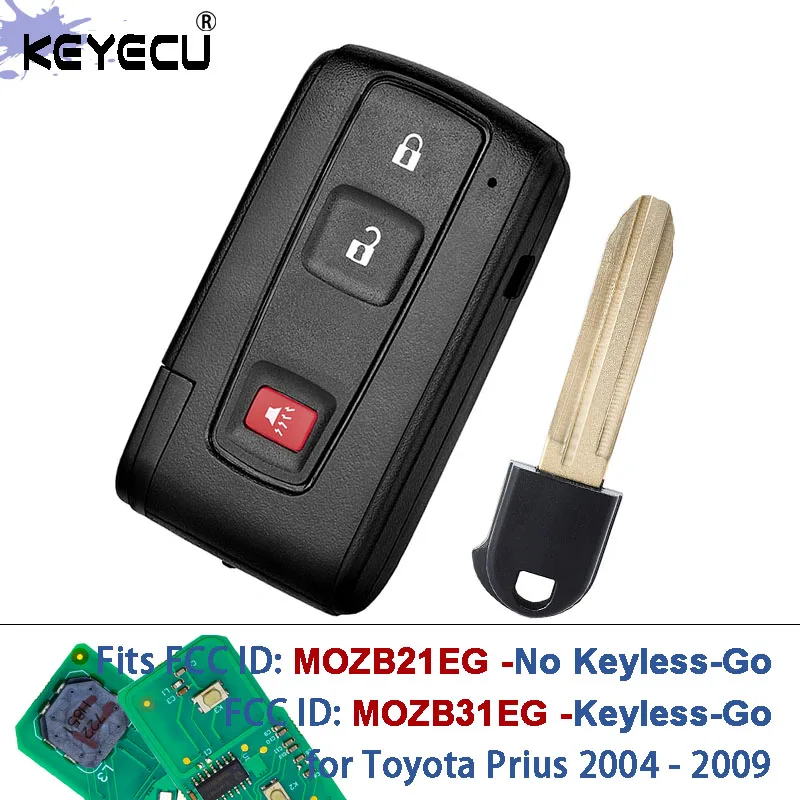 

KEYECU FCC ID: MOZB21EG MOZB31EG 312MHz Smart Keyless-go Remote Key Fob for Toyota Prius 2004 2005 2006 2007 2008 2009