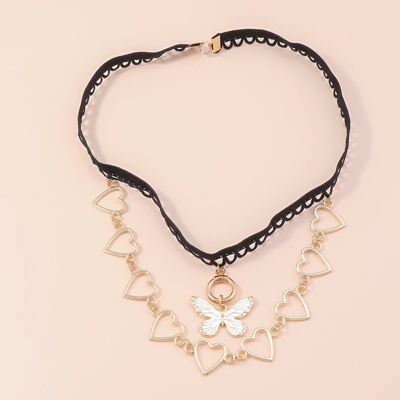 Aihua Mode Liebe Herzen Insekt Schmetterling Bein Kette für Frauen Körpers chmuck Strand Gold Silber Farbe mehr schicht ige Oberschenkel kette – Detail 8