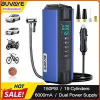 BUVAYE 150PSI TS01 Tire Inflator Air Pump 1000A TS03 Jump Starter Air Compressor for Car Motorcycle Bicycle Outdoor Emergency