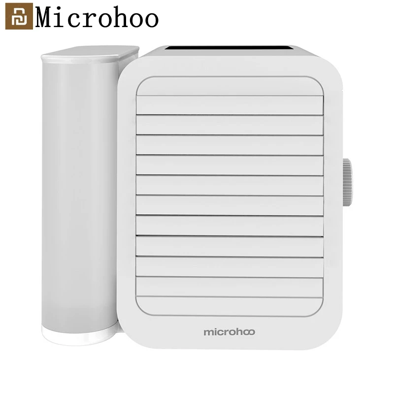 New Microhoo Mini Portable Air Conditioner Fan 1000ML Aromatherapy Essential Oil Diffuser Fast Cooling Humidifier Household