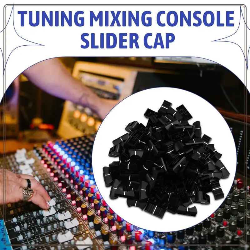 Reliable-100Pcs Fader Knob Caps Foraudio Equipment, DJ Equipment, Andmixing Consoles Slider Caps,100Pcs Fader Knob Caps Foraudio