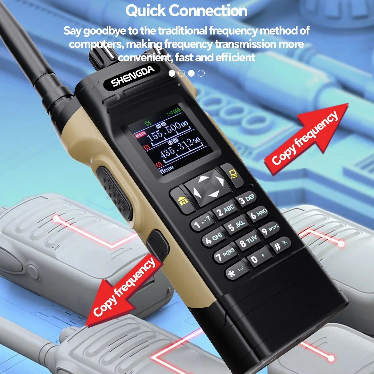 SD-APX8000 ハンディトランシーバー 多色展開 長時間使用可能な大容量バッテリー搭載