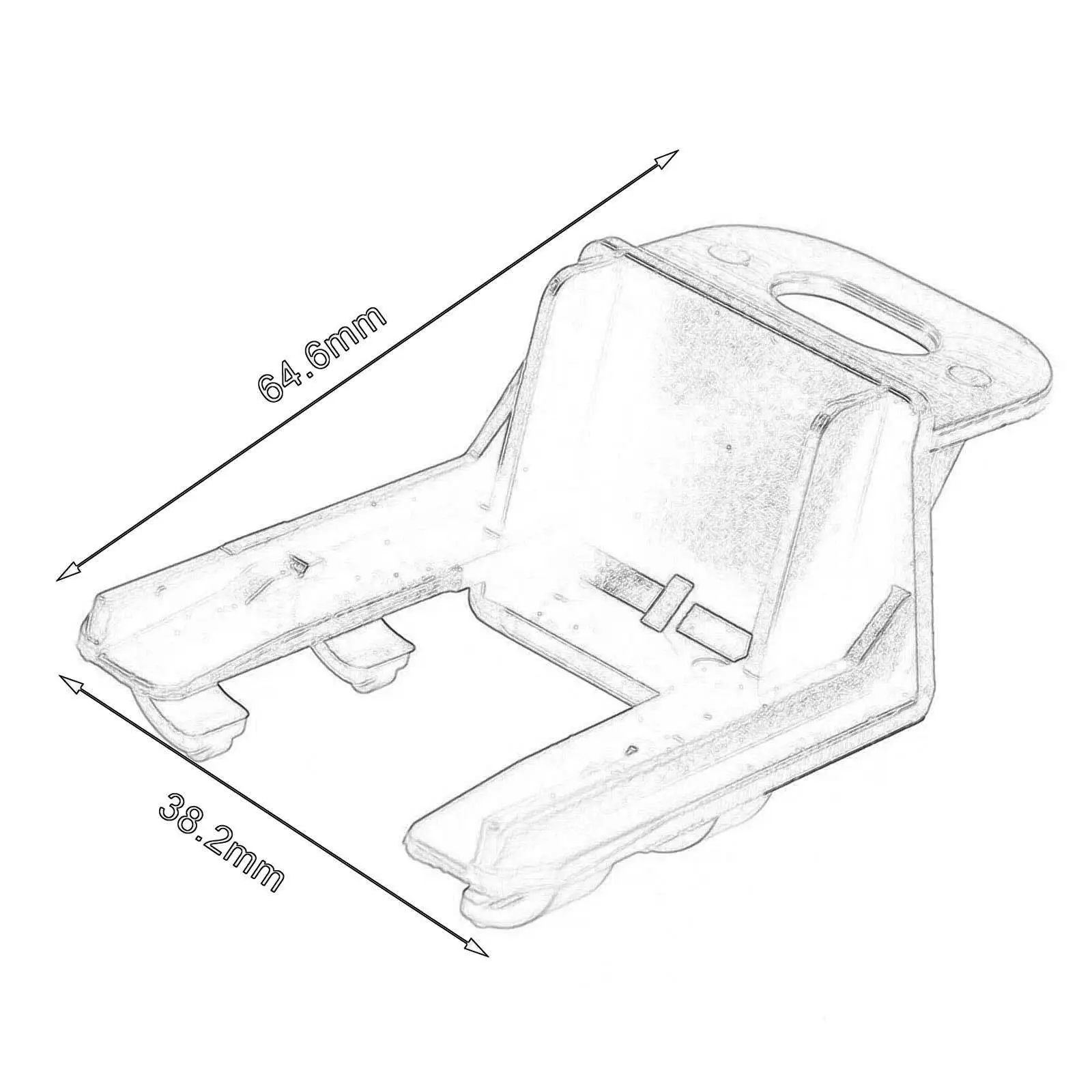 Parking Sensor Fixing Holder 89348-33020 Support Bracket Easy Installation Replace for Lexus ES350 3.5L 2007-2012 Accessory