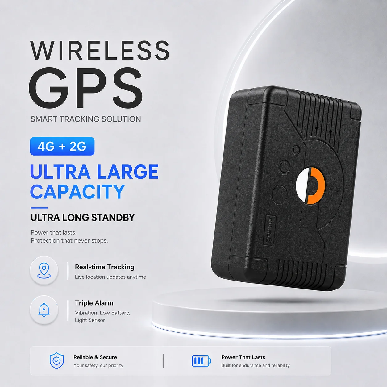 4G 2G Magnetic GPS Tracker 10000mAh Long Standby Battery Real Time Tracking for Car Bike Cargo Fleet Monitoring