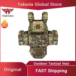 YAKEDA Gilet tattico Sistema di espansione Molle multifunzionale Abbigliamento da allenamento per esterni traspirante e resistente all'usura Nuovo stile