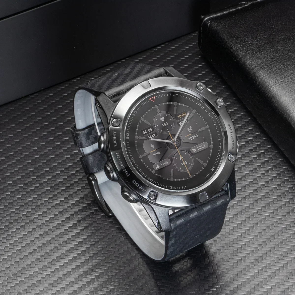 جديد 22/26 مللي متر ألياف الكربون حلقة سيليكون ل Garmin Fenix 8/5X/6X/7x /Tactix7pro الإفراج السريع حزام (استيك) ساعة استبدال للغارمين