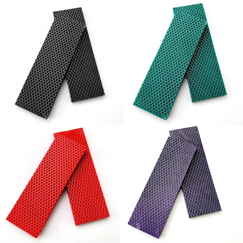 1 Pc C-Tek Knife Handle Material Plate Resin Material Snake Grain Honeycomb Pattern Slingshot Handle