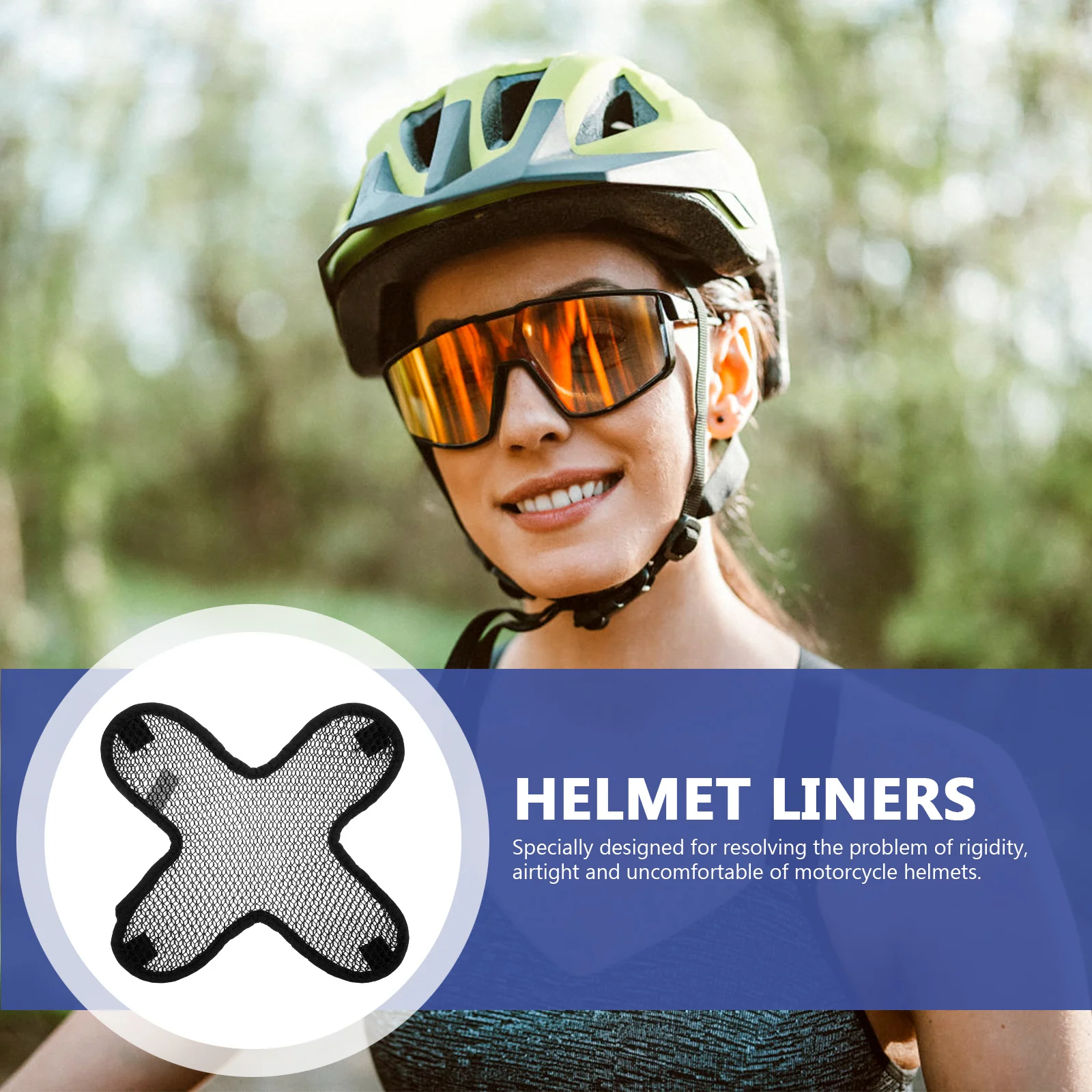 

2pcs Safety Liners Summer Breathable Hat Sweat Protectors for Men Bike Riding Durability Comfort Elastic Padding