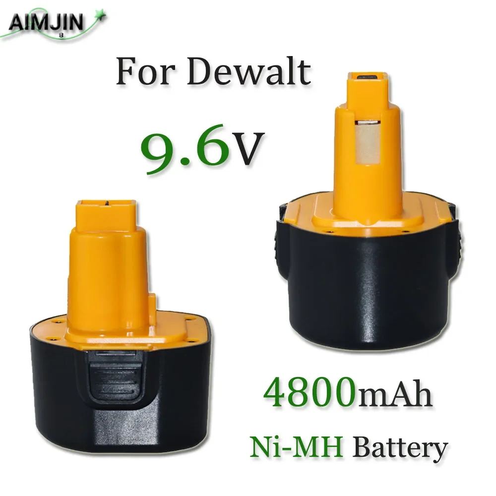 

For Dewalt 9.6V 4800mAh Ni-MH Hydrogen Replacement Battery DE9061 DE9062 DW9062 DE9036 DW911 DW921 DW9614 DW050