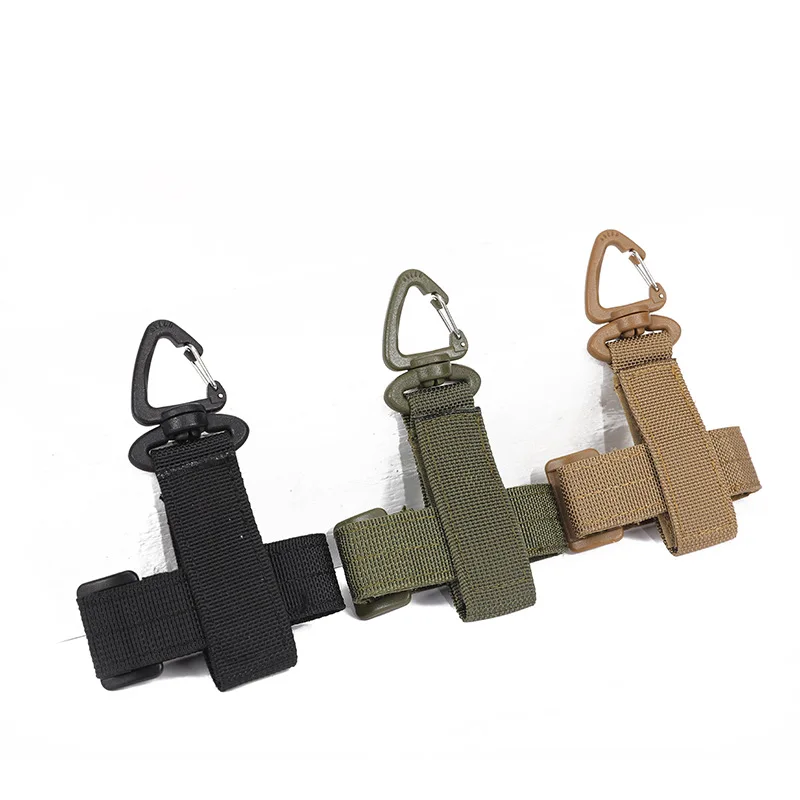 

Tactical Carabiner Nylon Webbing Backpack Buckle Anti-lost Gloves Hanging Buckle Multi Purpose Tool Mountaineering Key Chain