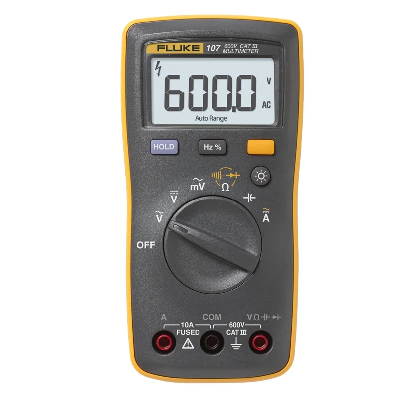 فلوك 106/107 مقياس رقمي متعدد محمول باليد التيار المتناوب/تيار مستمر تردد مقاومة الجهد جهاز اختبار الصمام الثنائي على الخروج