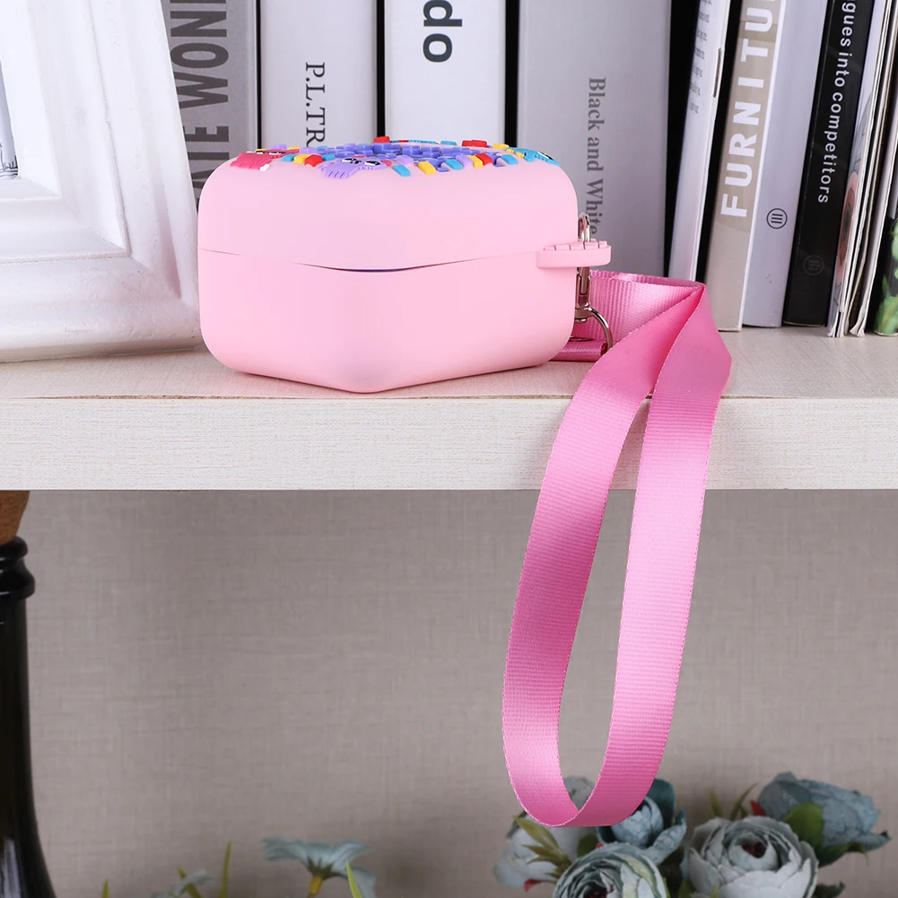 غطاء سيليكون مطبوع عليه حيوانات ثلاثية الأبعاد يحمل حقيبة سفر مقاومة للصدمات ومضادة للسقوط وقابلة للغسل لـ Bitzee Digital Pet Virtual التفاعلية