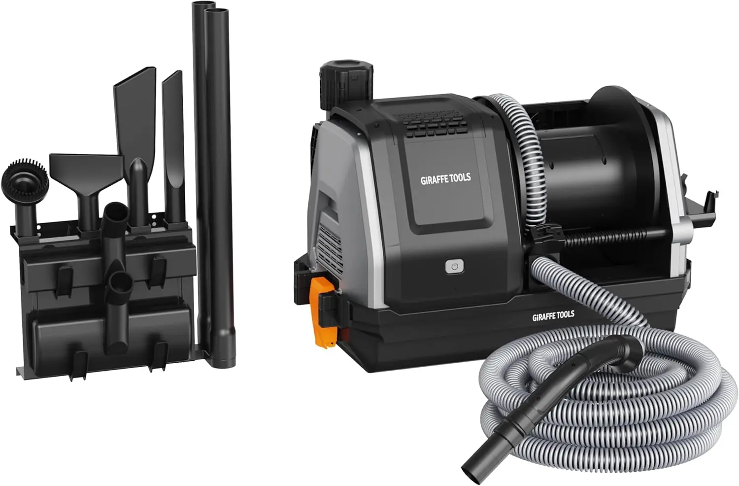 

30 FT Hose Wall Mounted, Wet Dry Vacuum Cleaner with 6 Nozzles for Car