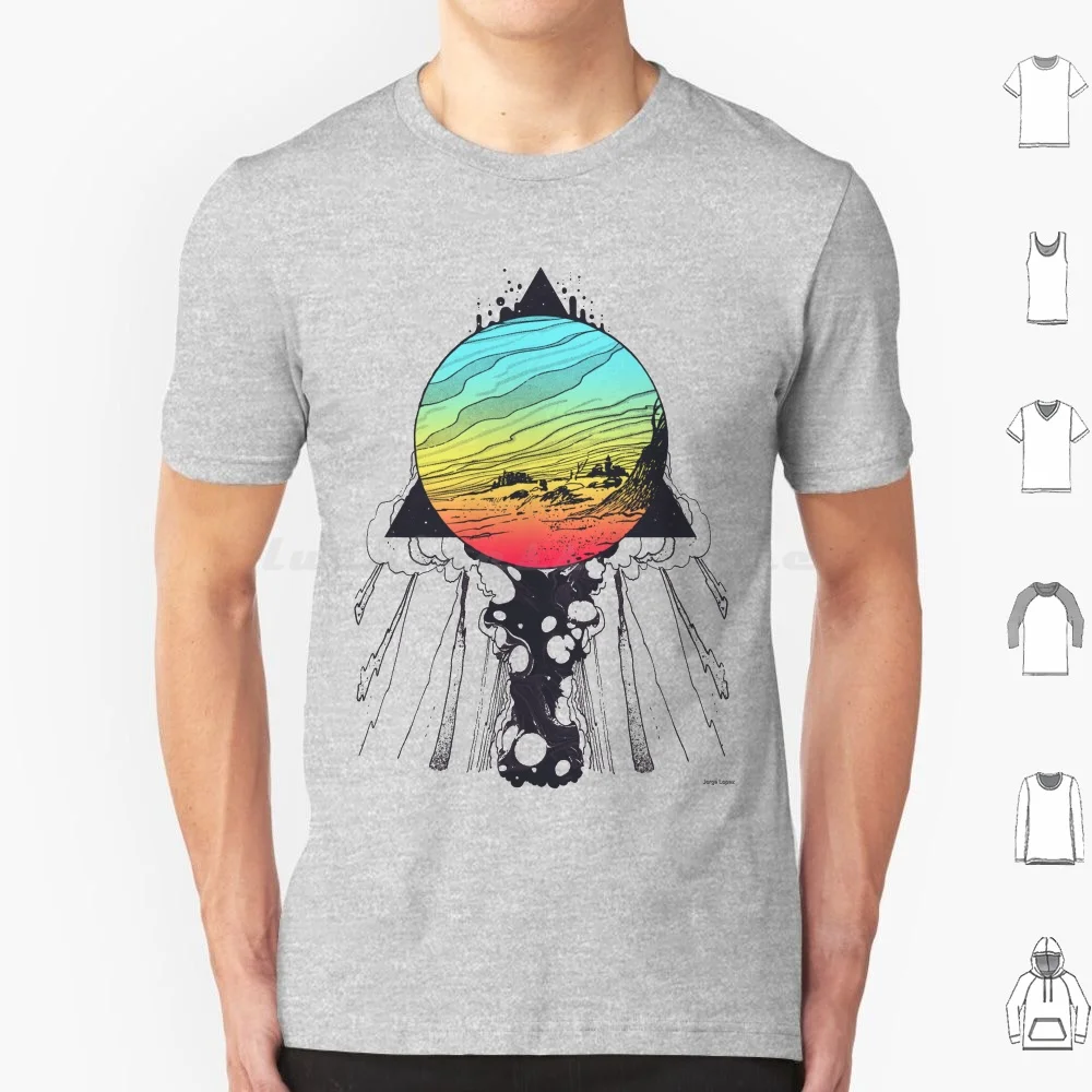 Filtering Reality T Shirt Men Women Kids 6xl Nature Colors Ink Black Vintage Old Music Clouds Smoke Psychedelic Retro 70s