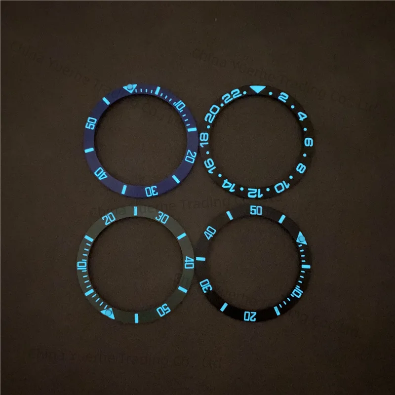 

Подходит для Rolls-Royce Water Ghost Greenwich серии GMT38 мм, светящийся керамический безель, аксессуары для внешнего кольца с цифровой шкалой