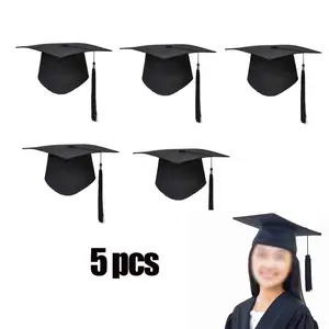 Unisex Acrylfasern -Abschlusshut, akademische Kopfbedeckung, Caps Remembrance Academy, Cosplay Supplies, Pingente, Master, 5pcs Haupthalle Verkauf von Abschluss - №2