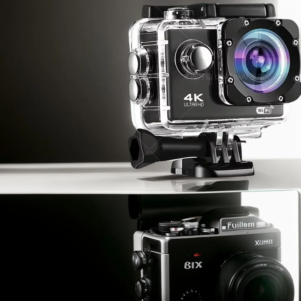 

Камера для экстремальных видов спорта — водонепроницаемый рекордер Ultra HD 4K с подключением к Wi-Fi