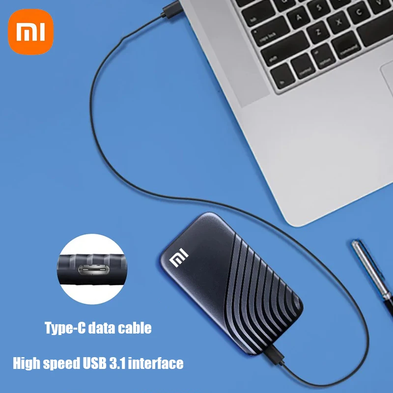 Xiaomi 100% original 1TB External Hard Drive 2TB Portable SSD Mobile Solid State Drive High-speed Decives Hard Disks for PC/ Mac