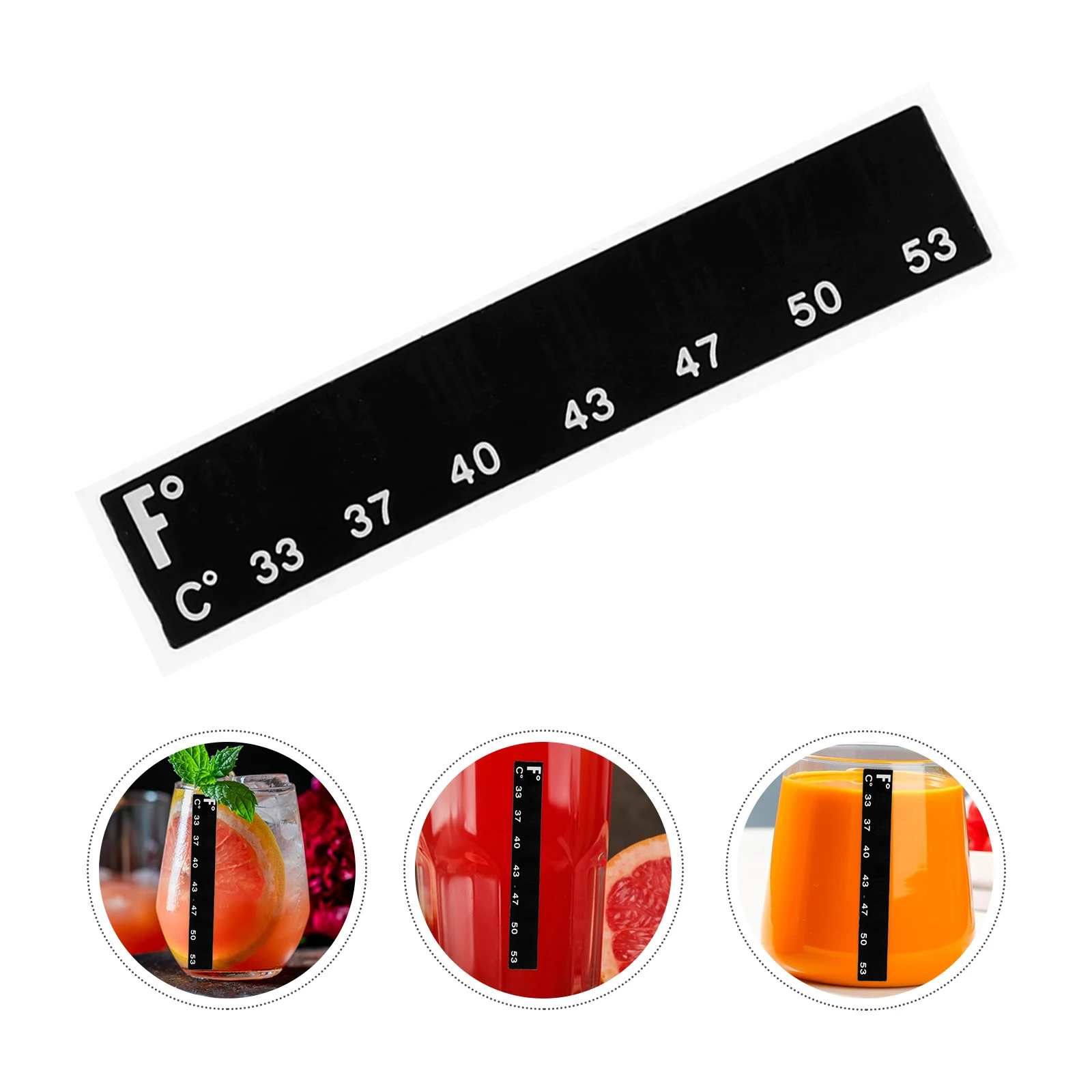 

10pcs Temperature Meter Digital Beer Thermometer Adhesive Patch Liquid Crystal Fermentation Tank Home Brewing Sticker