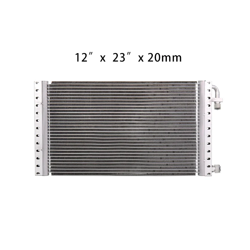 

Universal Air Conditioning Aluminum Radiator Condenser 12" x 23" x 20mm for Car Street Rod Truck Auto A/C Air Conditioner