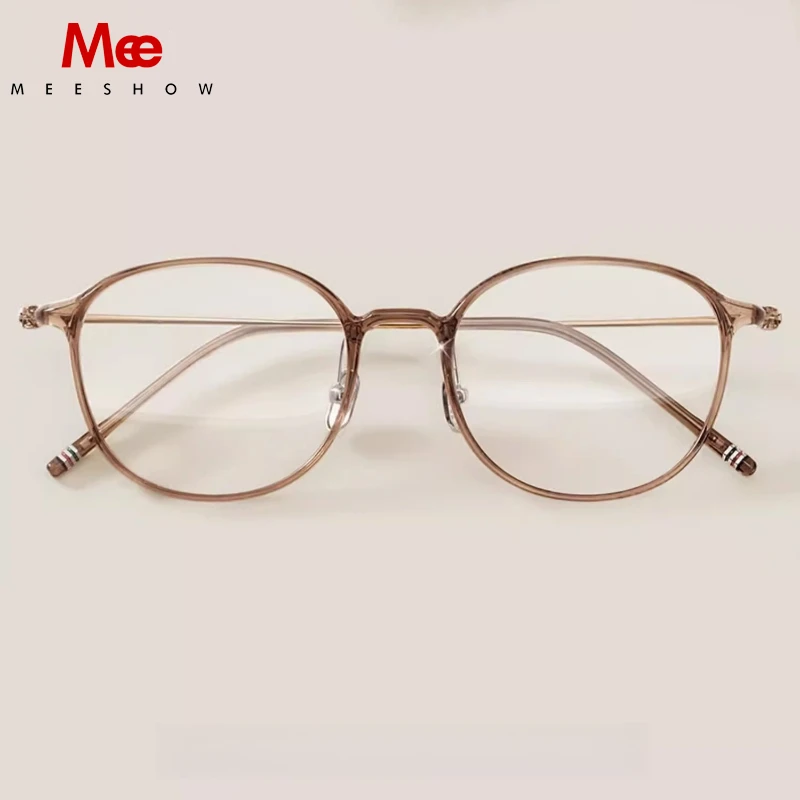 MEESHOW Ultralight Comforts 6g Oval Women Small Frames Blue Light Blocking Ladies Customized Prescription Reading Glass