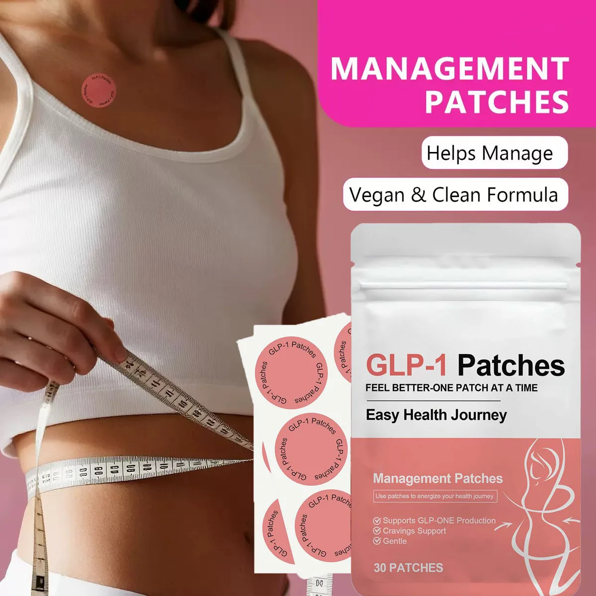 2025 GLP-1 30 Stück pflanzliche Transformationspflaster |   Hunger-Modulation und optimalisierung der metabolischen Anpassungsfähigkeit für alle Geschlechter