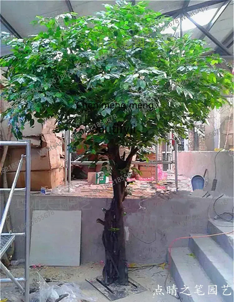 A485 Simulation Tree Simulation Banyan Tree Large Plant Living Room Fortune Solid Wood Trunk Decoration