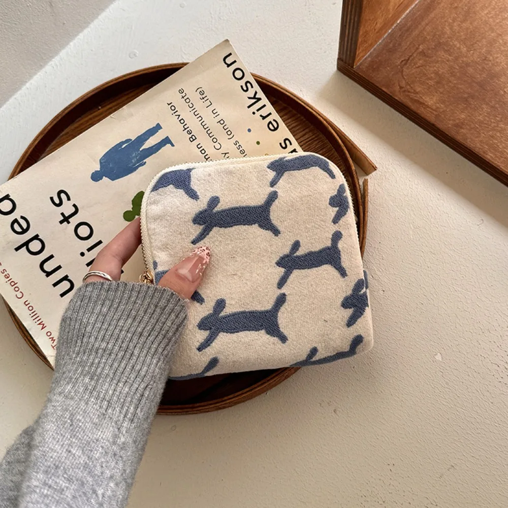 

Multi-Layered Embroidered Jewelry Storage Bag Cotton Linen Embroidery Portable Jewelry Organizer Ethnic Style Elegant