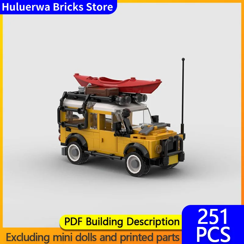 

Модель скоростного гиперкара MOC, строительные кирпичи, защитник 110, внедорожник, модульная технология, подарки, праздник, сборка, детские игрушки