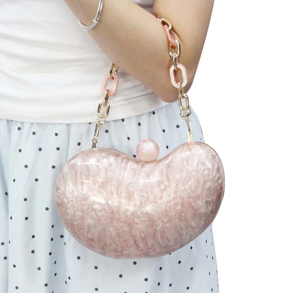 

Shell Shape acrylic clutch bag women designer evening party cute purse 2024 summer new handbag wholesale