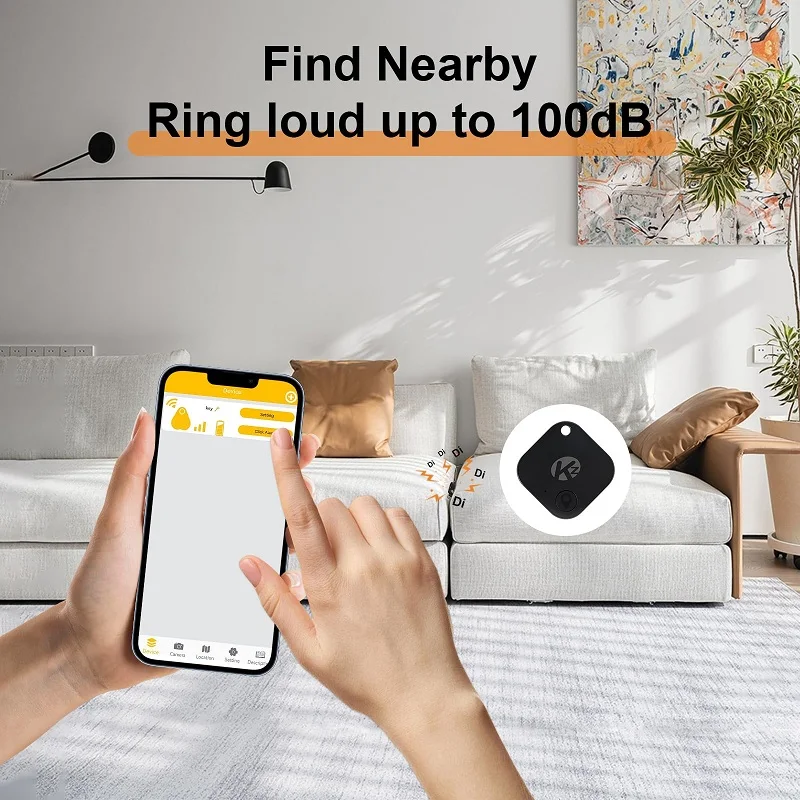 Bluetooth 5.0 Anti-Lost Tracker Smart Wireless Global Positioning Tag Mini Key Finder Locator For Pet Bag Wallet Keys