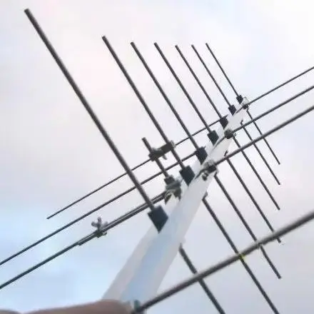 NF 60W U7V4 Antenna Handheld UV Dual Section Cross Type Low Elevation Star Striking Space Station Connected Picture Yagi Antenna