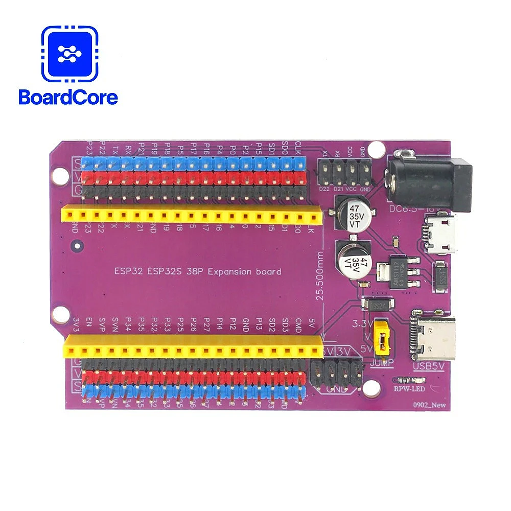 30Pin 38Pin لوح تمديد للوحة تطوير ESP32 إنترنت الأشياء واي فاي BT وحدة ثنائي النواة وحدة المعالجة المركزية انخفاض استهلاك الطاقة #4