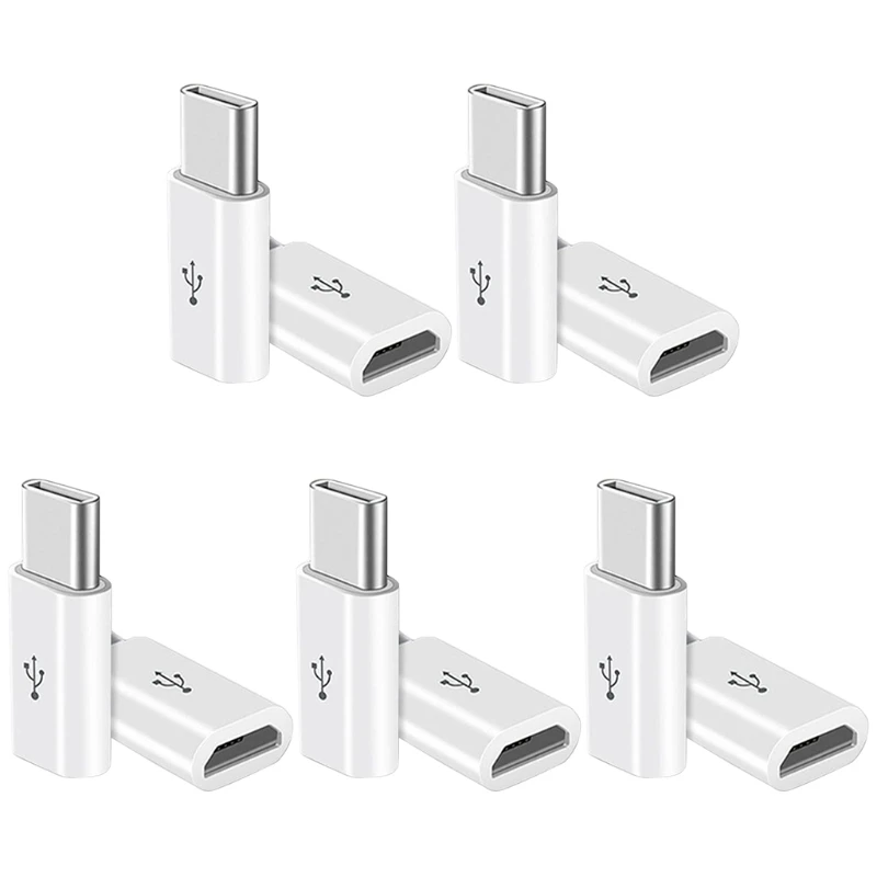 

10Pcs Converter Plug Universal Type-C to Micro USB Plug Used for All Type-C Port