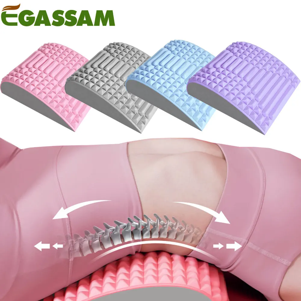 Back Stretcher Lower Back Pain Relief Device Back Cracker Back Massager, Lumbar Support Spine Board for Herniated Disc, Sciatica