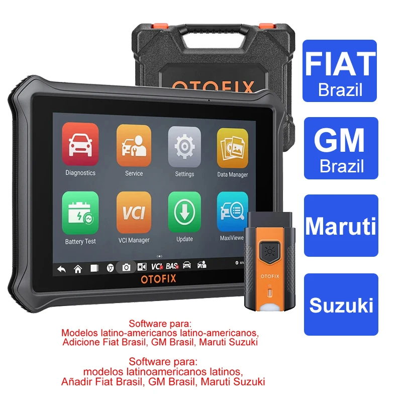 OTOFIX D1 Max2 Automotive Diagnose Scantool Bidirectionele Scanner ECU Codering DoIP & CANFD 2 Jaar Update Geüpgraded van D1 PRO