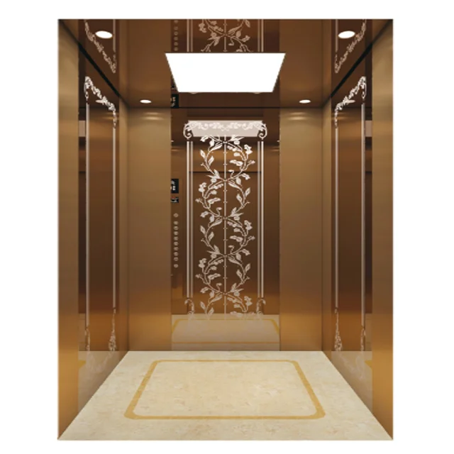 Modern Design Luxury Residential Elevator China AC Drive 1150kg Passenger Elevator 15 People Gearless Traction Machine