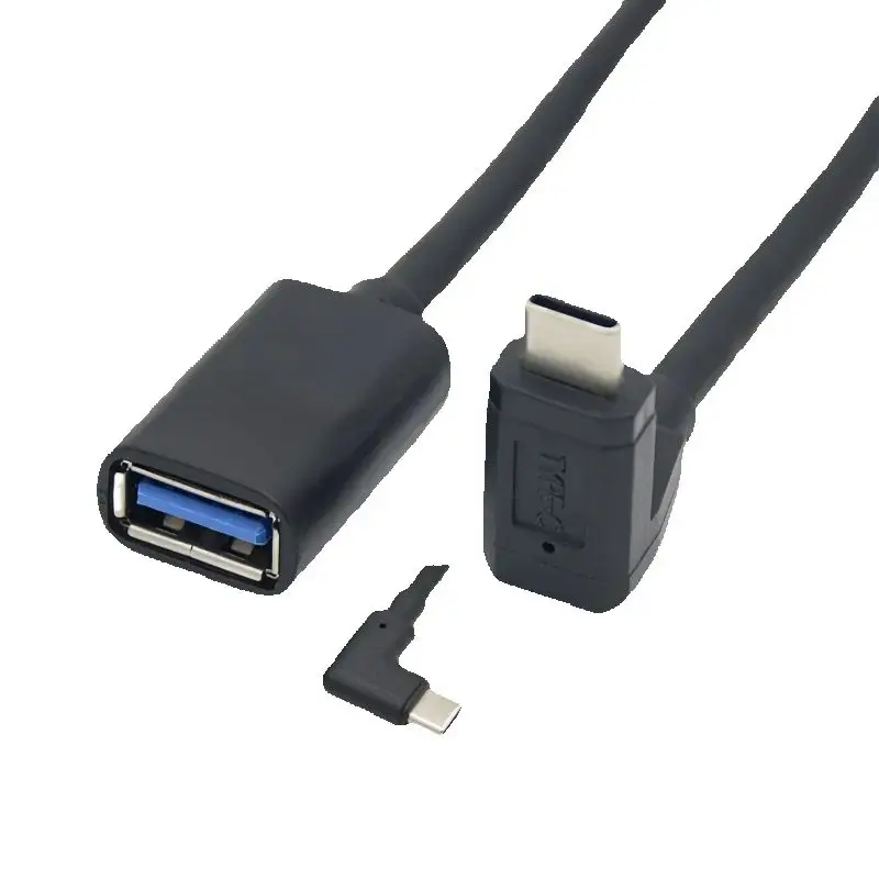 Bend Type C To Usb3.0 Female Head Port C Conversion Cross Head Angle 90 Degrees Usbc Bay Head With Otg Conversion Cable