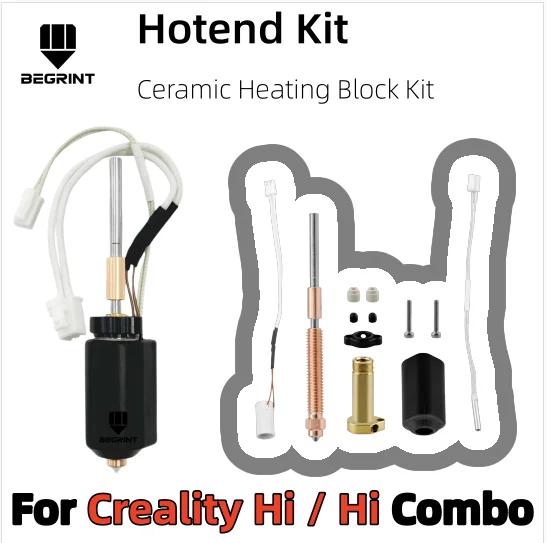 For Creality Hi Hotend Nozzle Kit, High-Flow Smooth Feeding and High Quality Replacement Accessories For Creality Hi Combo